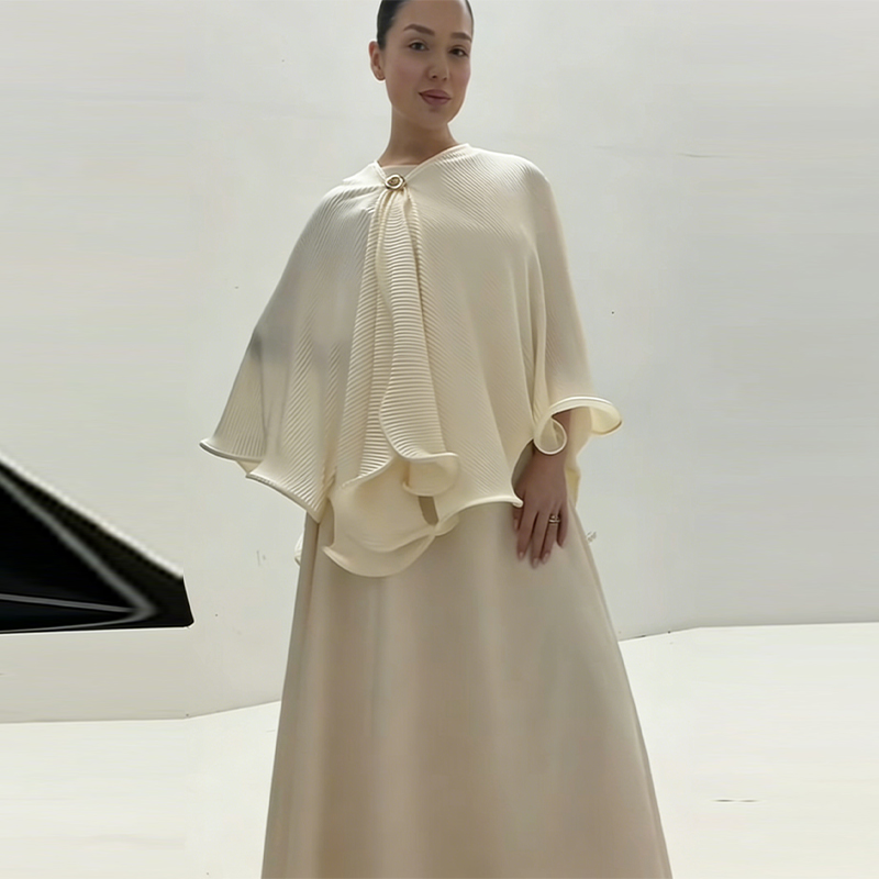 Women Formal Wear Dress - Romantic Graceful Shawl Dress Set Elegant