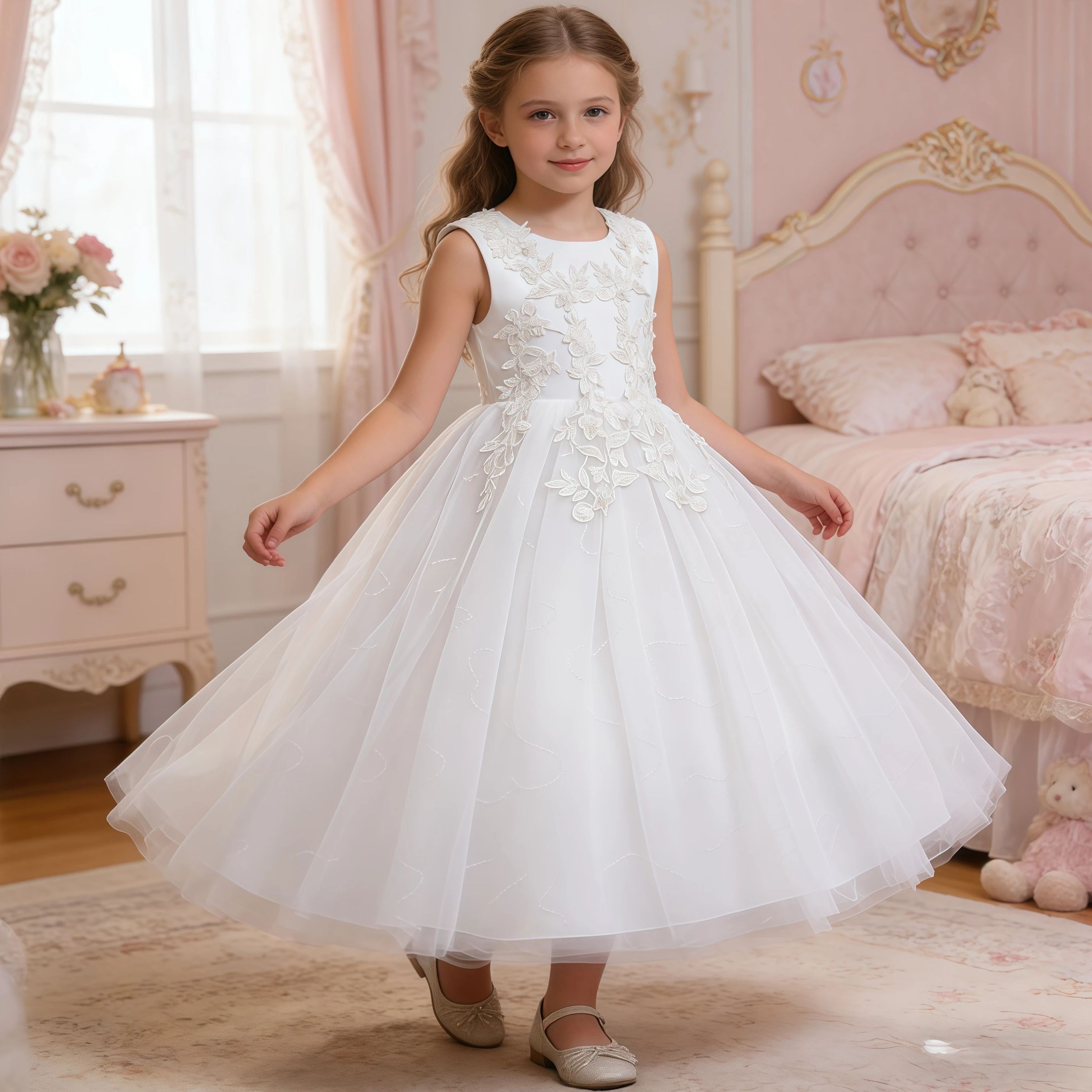 Women'S Formal Wear For Girls - Teenage Girls Sequins Embroidery Bridesmaid Long