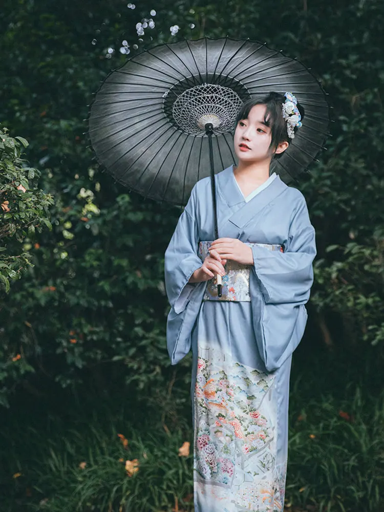 Women Formal Wear Photoshoot - Modified Japanese Style Formal Yukata Traditional