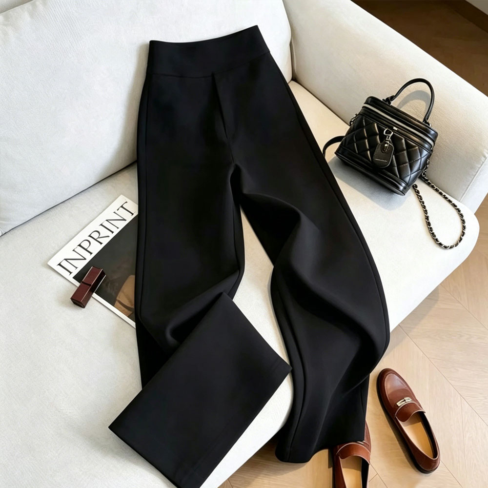 Elegant Black High Waist Strai - đánh giá và giá Women Formal Wear Black