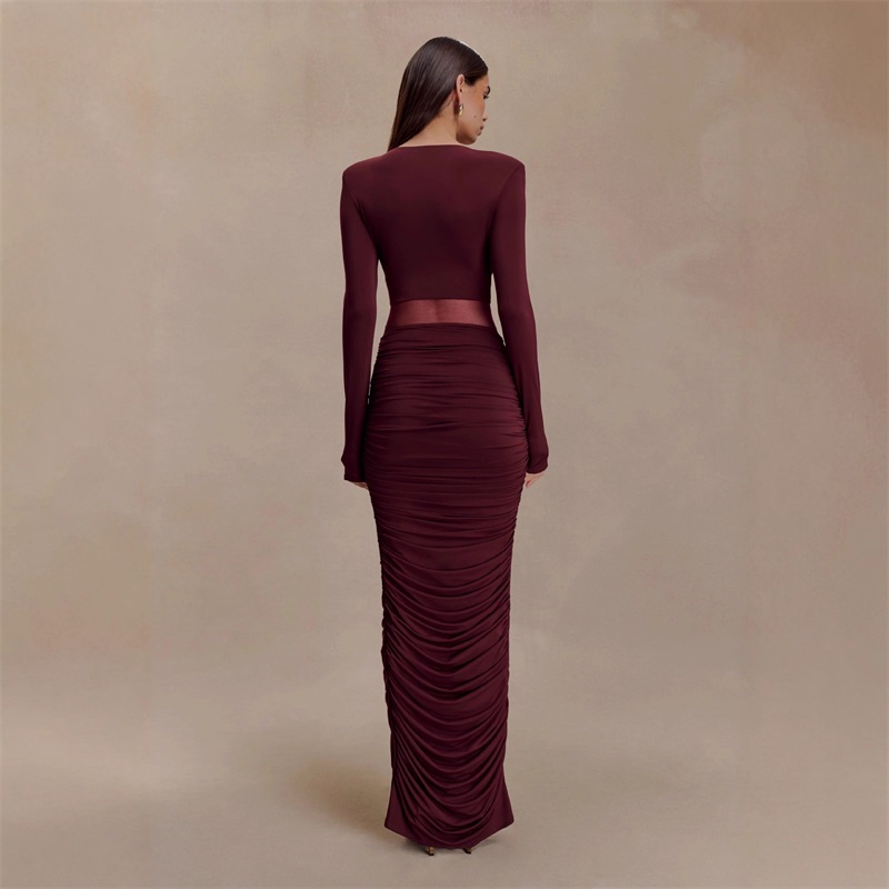 Burgundy Black Women Prom Dres - đánh giá và giá Women Formal Wear Black