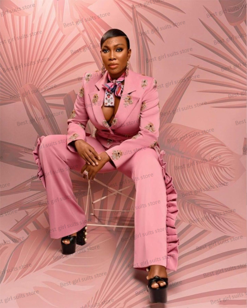 Pink Wedding Women Suit Set Bl - đánh giá và giá Women Formal Wear Outfits