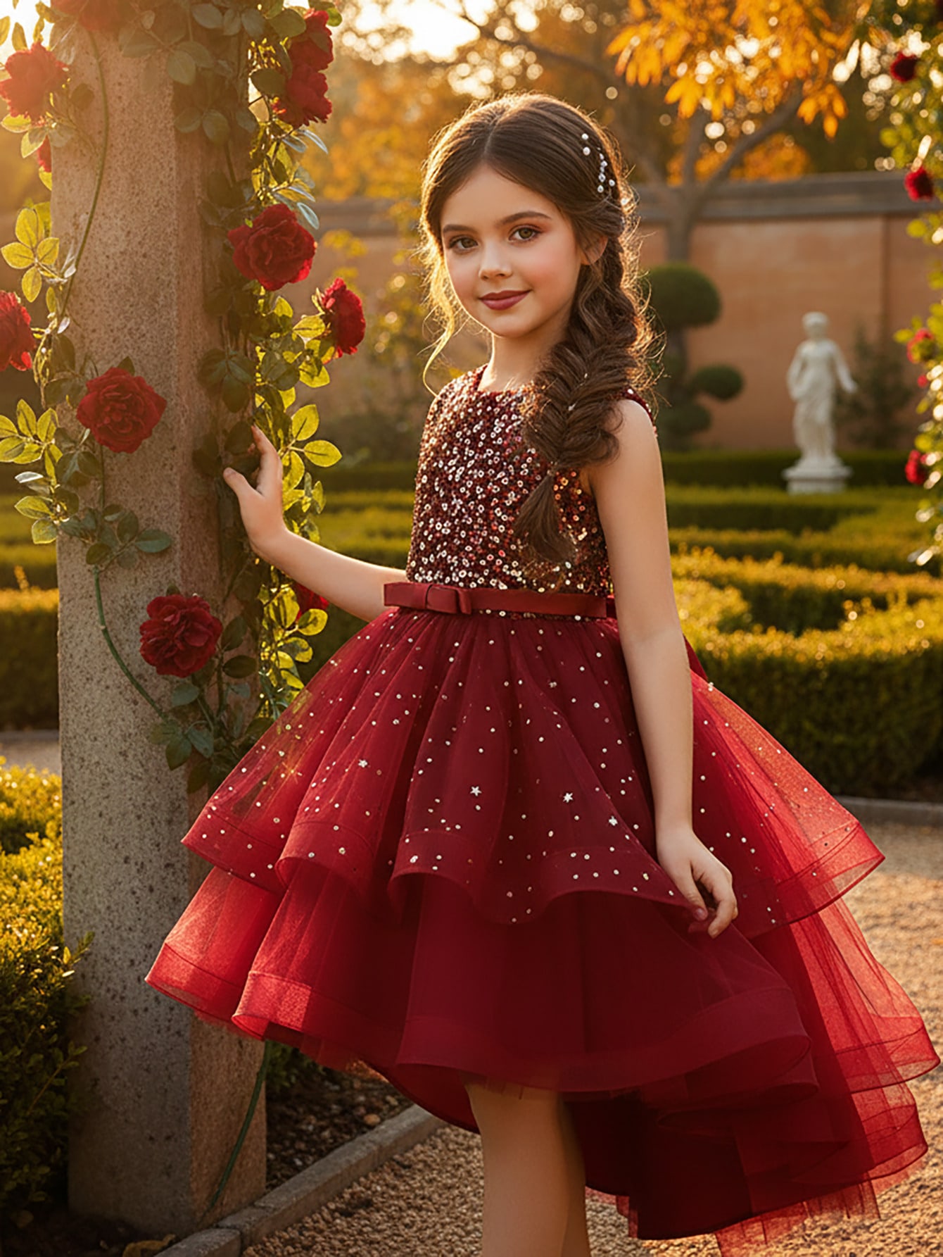 Baby Girl Princess Floral Sequ - đánh giá và giá Women'S Formal Wear For Girls