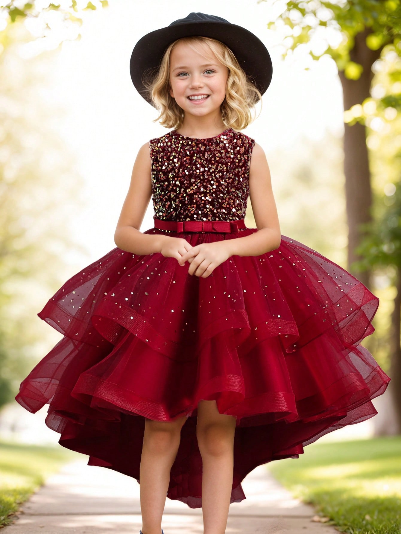 Baby Girl Princess Floral Sequ - đánh giá và giá Women'S Formal Wear For Girls