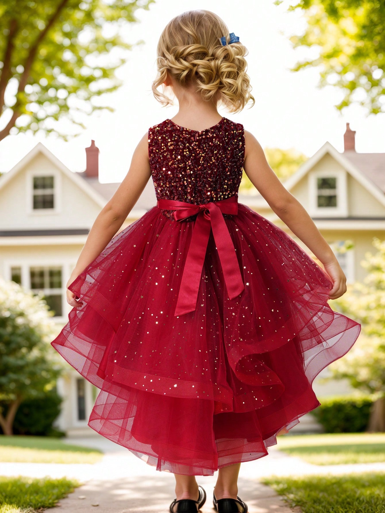 Baby Girl Princess Floral Sequ - đánh giá và giá Women'S Formal Wear For Girls