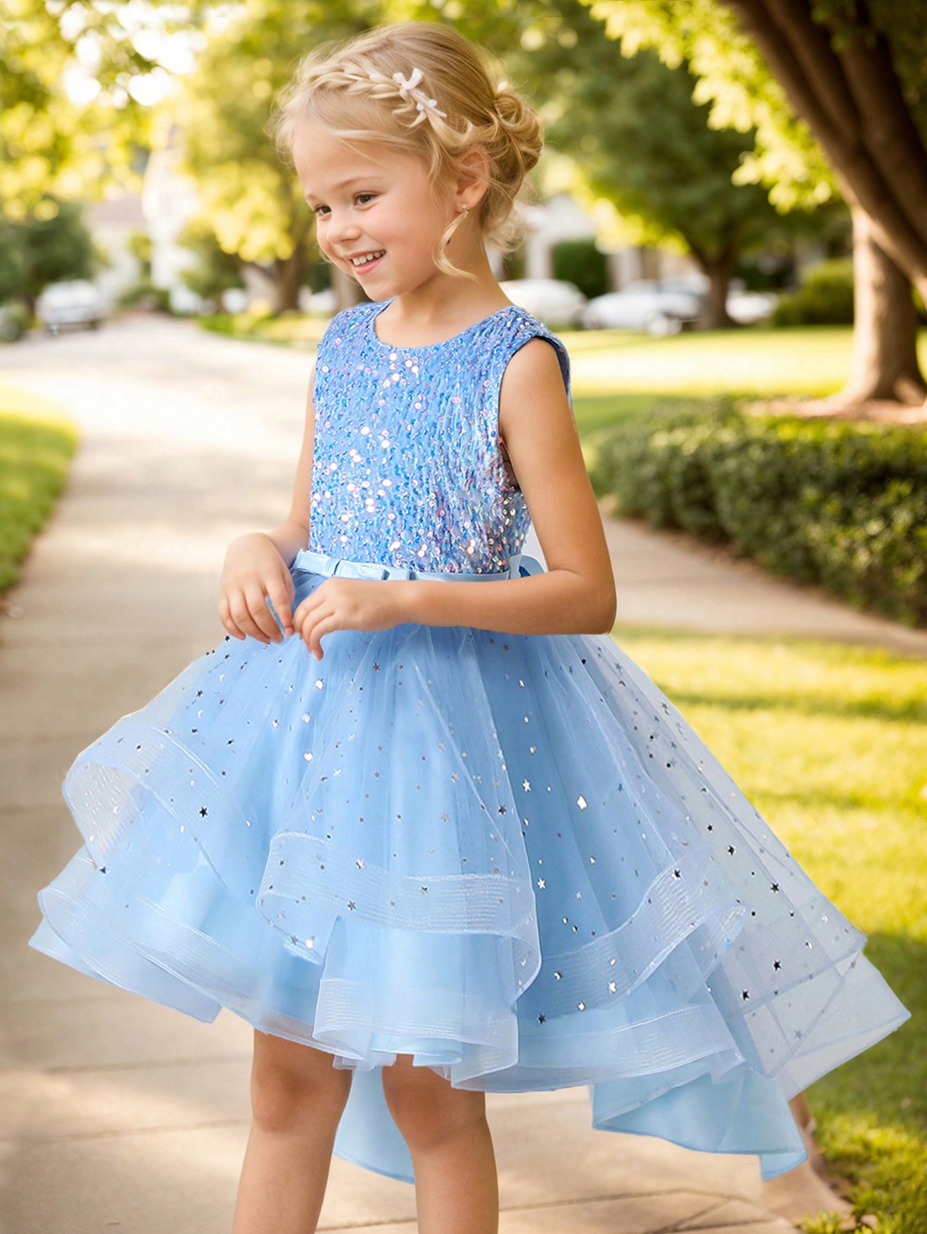 Baby Girl Princess Floral Sequ - đánh giá và giá Women'S Formal Wear For Girls