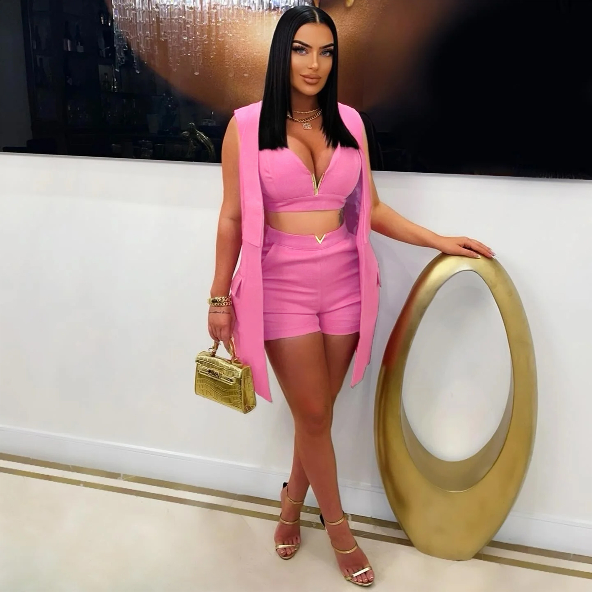 Three Piece Short Sets Women S - đánh giá và giá Blazer Set Women Formal