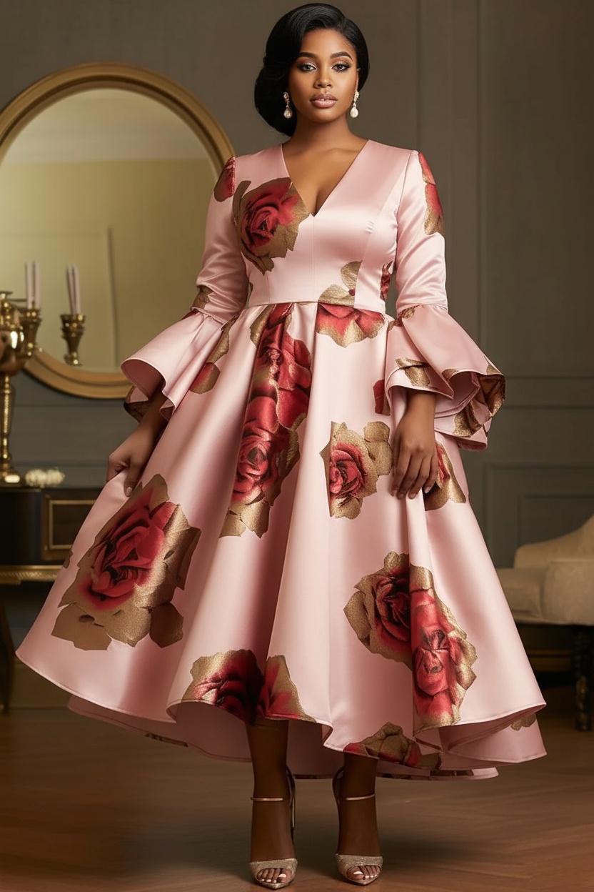 Fashion Elegant Plus Size Sati - đánh giá và giá Women Formal Wear Dress