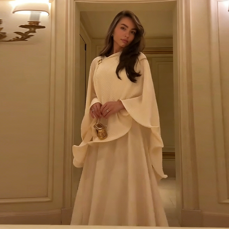 Romantic Graceful Shawl Dress  - đánh giá và giá Women Formal Wear Dress