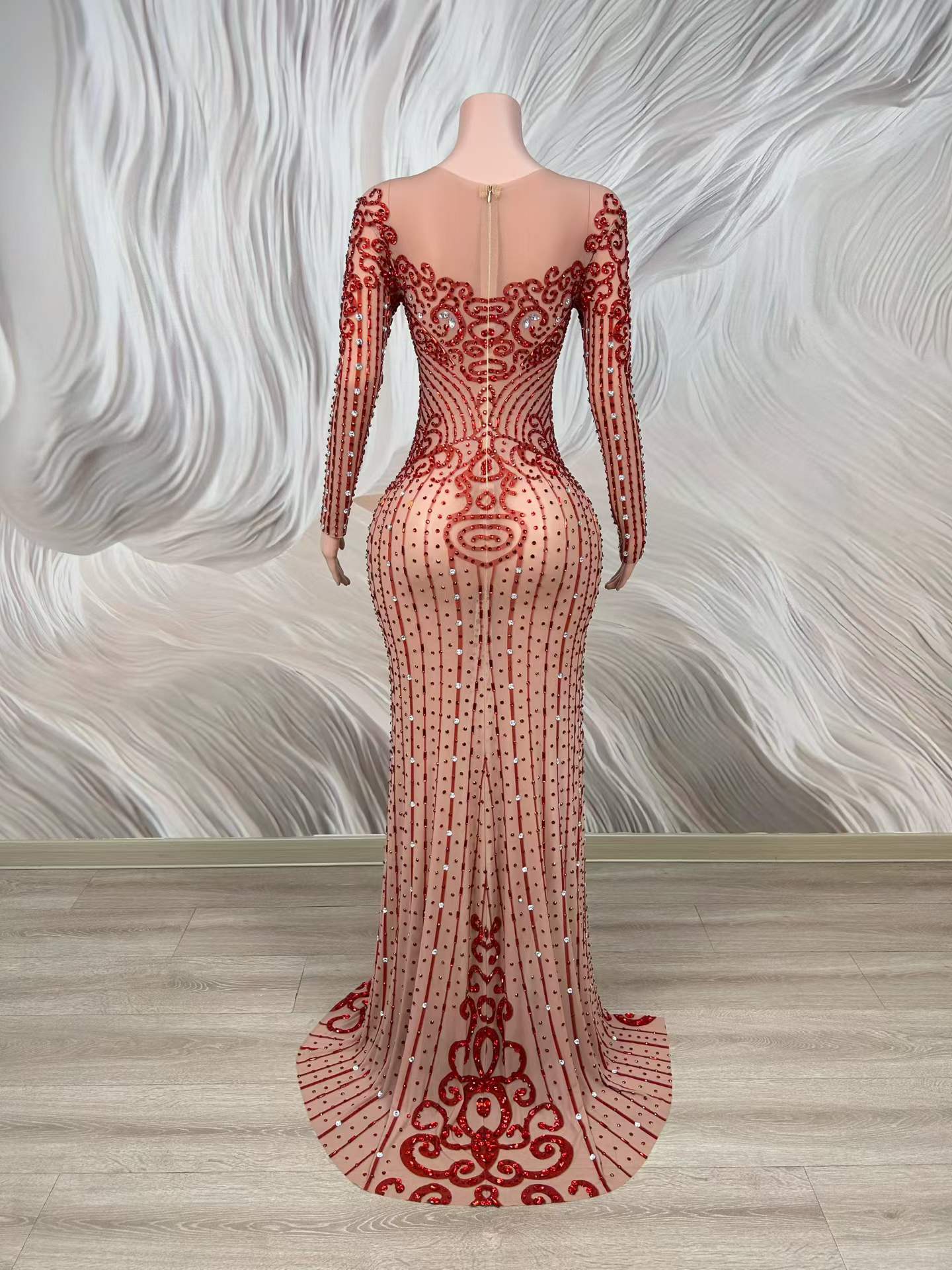 Sexy Crystals See Through Mesh - đánh giá và giá Women Formal Wear Photoshoot