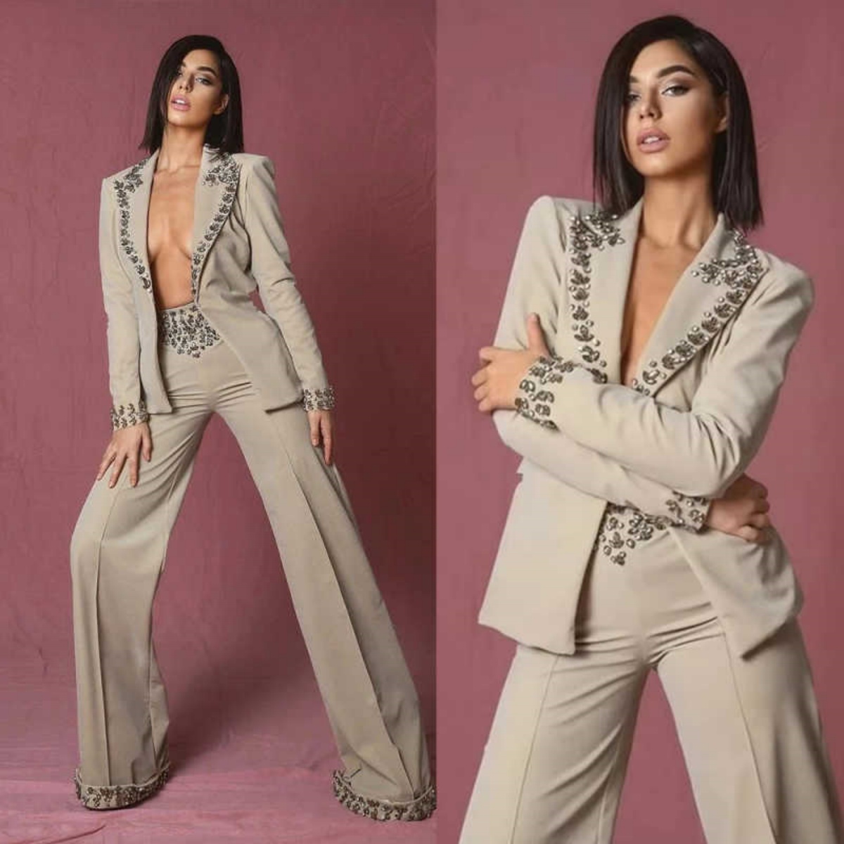 Amazing Rhinestones Women Suit - đánh giá và giá Women'S Formal Wear Wedding
