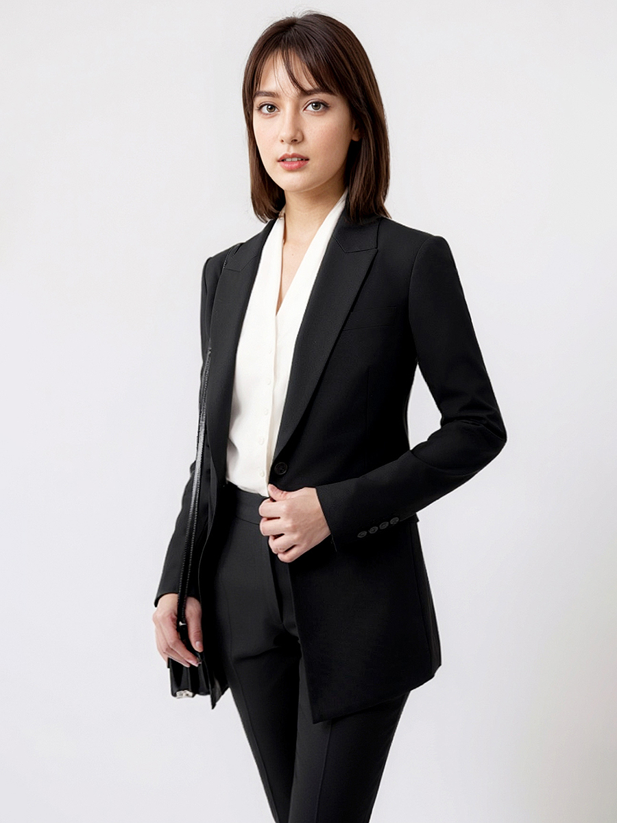Women Suits Set Blazer Pant Of - đánh giá và giá Women Formal Wear Black