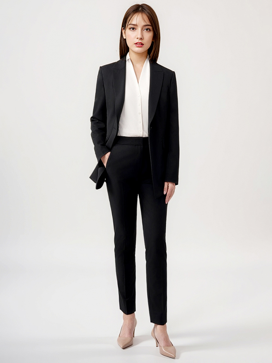 Women Suits Set Blazer Pant Of - đánh giá và giá Women Formal Wear Black