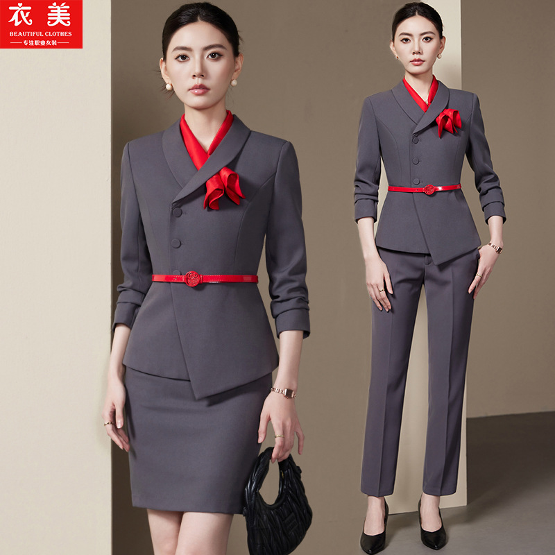 Gray Women's Suit Set2025New F - đánh giá và giá Women Formal Wear Store