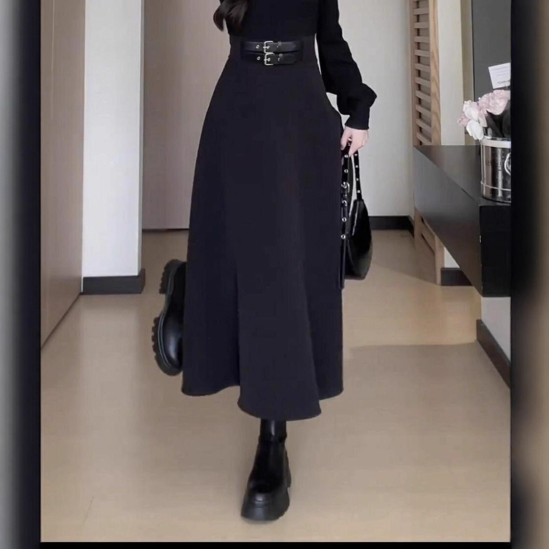 Black inner-layer dress for wo - đánh giá và giá Women Formal Wear Winter