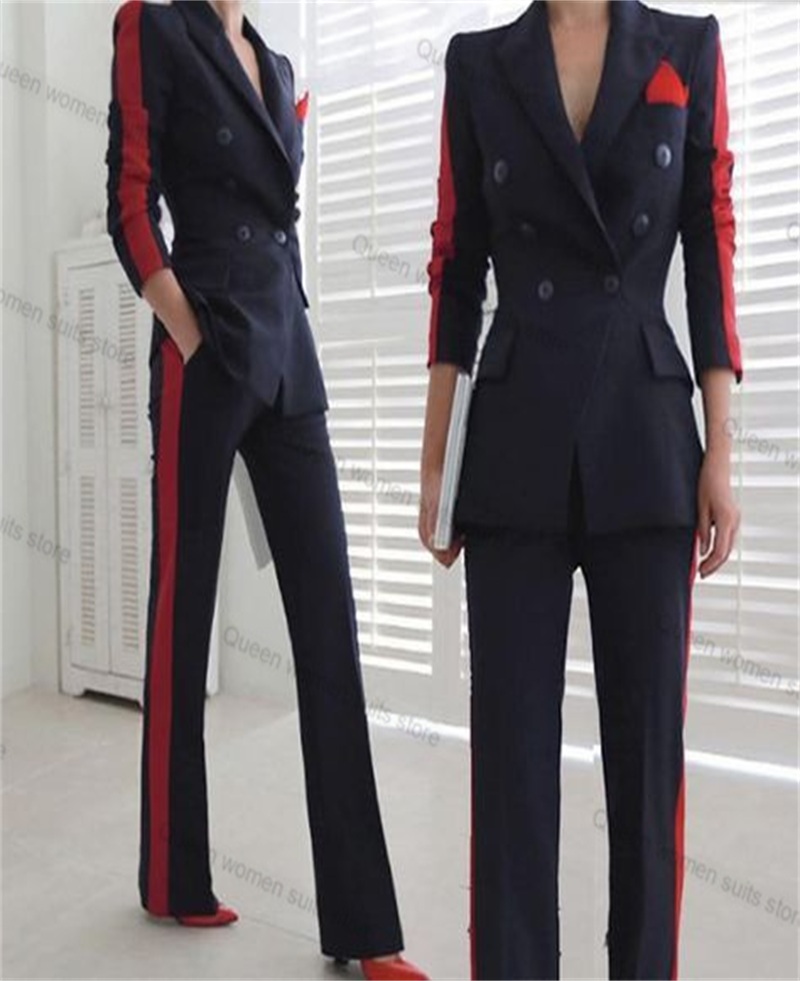 Red Black Autumn Women Suit Se - đánh giá và giá Women Formal Wear Coat