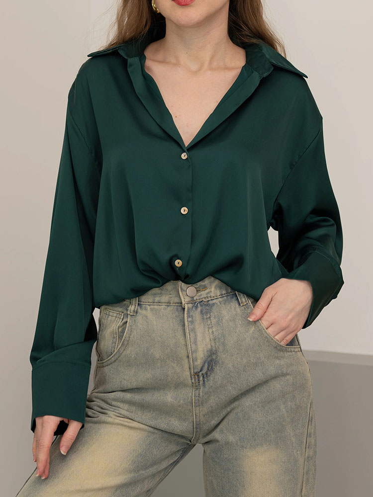 Female Button Silk for Women E - đánh giá và giá Women Formal Wear Winter