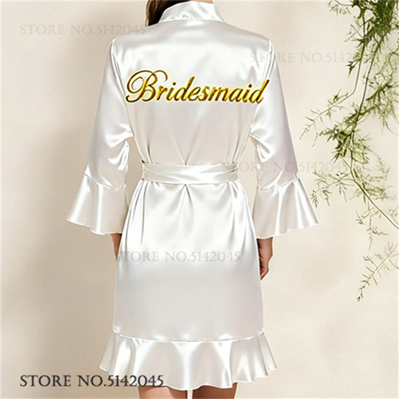 Silk Satin White Wedding Robe  - đánh giá và giá Women'S Formal Wear Wedding