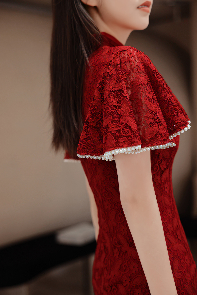 Red Cheongsam Chinese Women La - đánh giá và giá Women'S Formal Wear Wedding